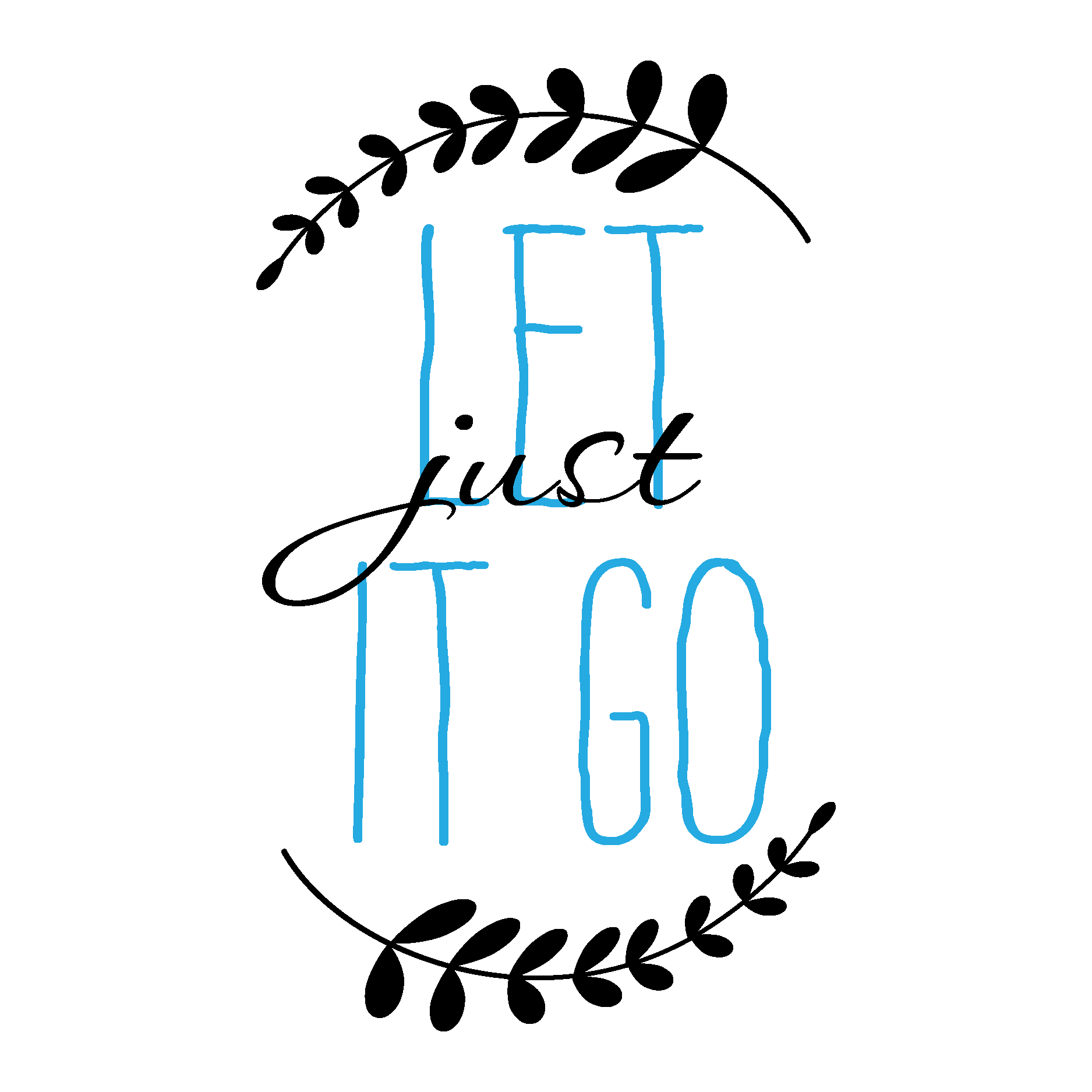 Just Let it Go Wall Quotes™ Decal | WallQuotes.com