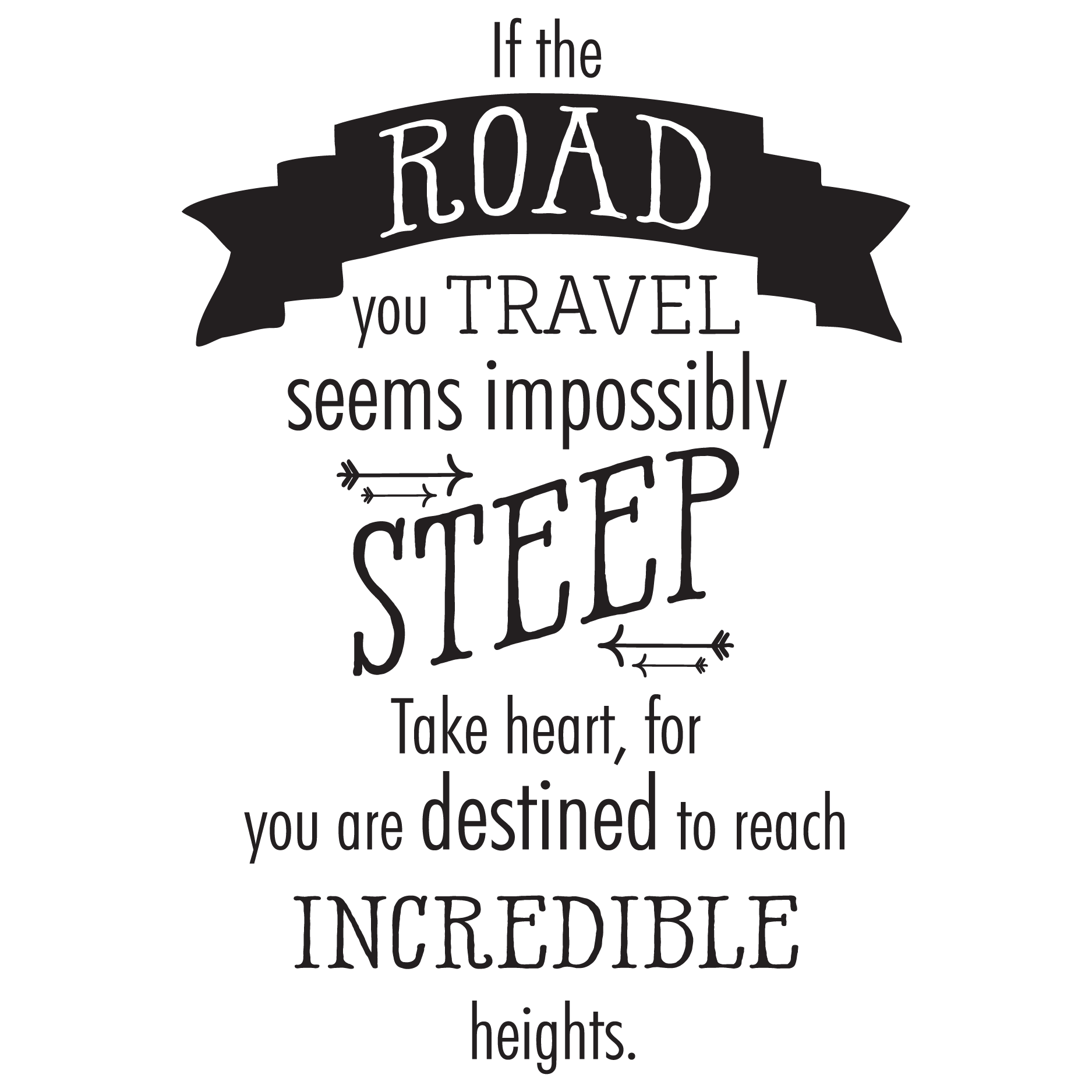 If the Road You Travel Wall Quotes™ Decal | WallQuotes.com