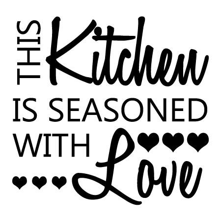 Download Seasoned with Love Honey Wall Quotes™ Decal | WallQuotes.com