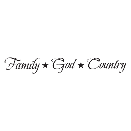 Family God Country Wall Quotes™ Decal | WallQuotes.com