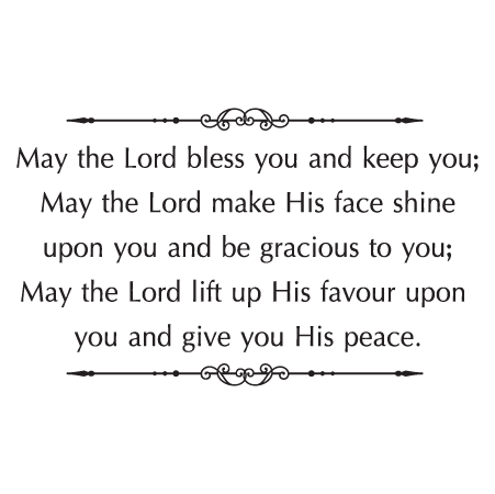May The Lord Bless You Wall Quotes Decal Wallquotes Com