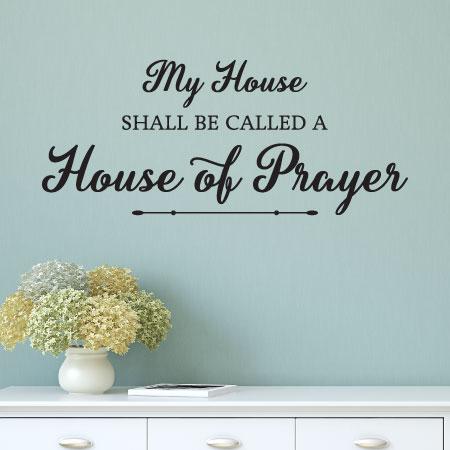 House Of Prayer Wall Quotes™ Decal  WallQuotes.com