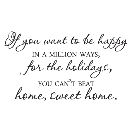 Home Sweet Home for the Holidays Wall Quotes™ Decal  WallQuotes.com