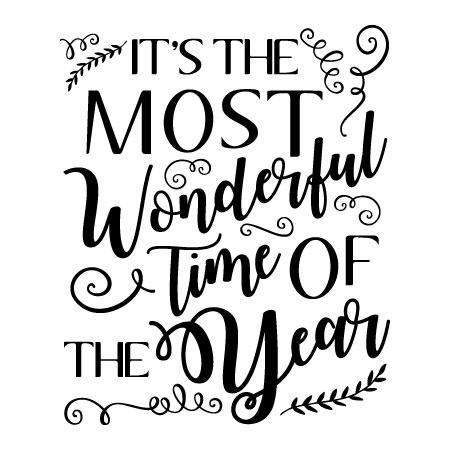 Wonderful Time of Year Classic Wall Quotes™ Decal | WallQuotes.com