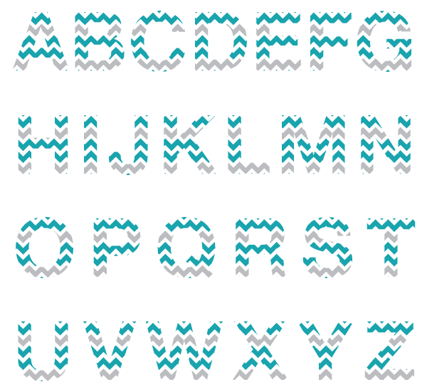 Chevron Textstyles™ Canvas Letter Decals WallQuotes.com Chevron Textstyles™ Canvas Letter Decals WallQuotes.com